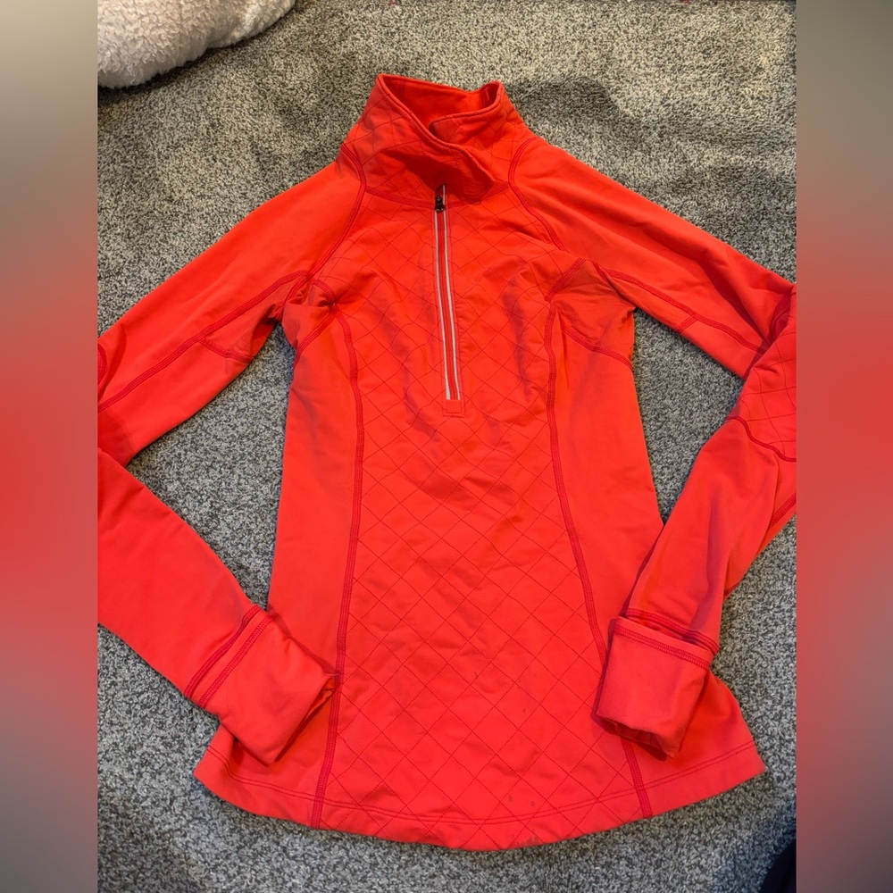 Lululemon Red 1/2 Zip Pullover